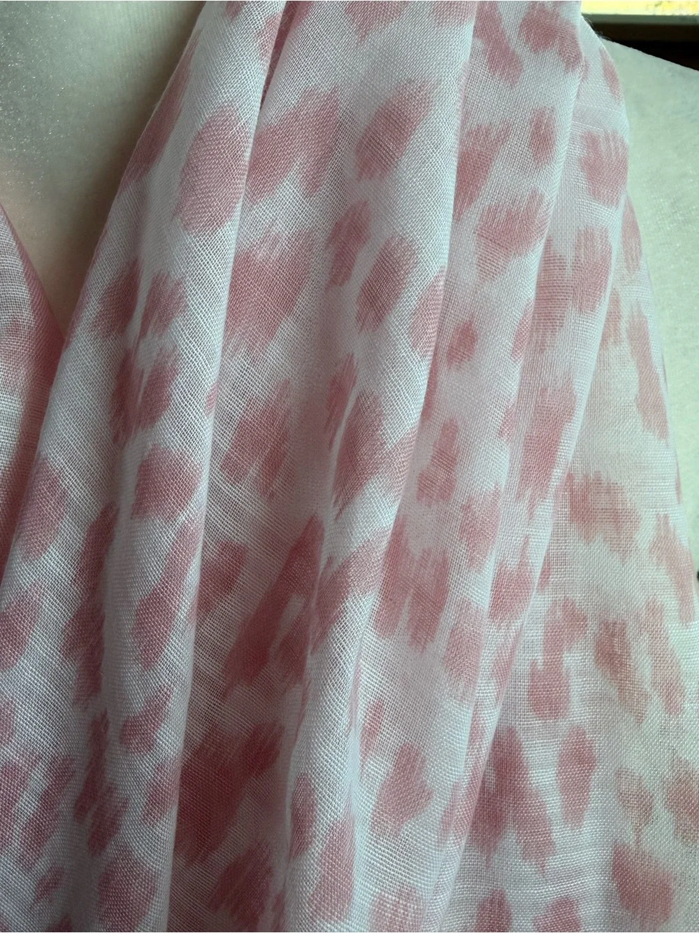 Talbots Pink Printed Lightweight Women's Scarf